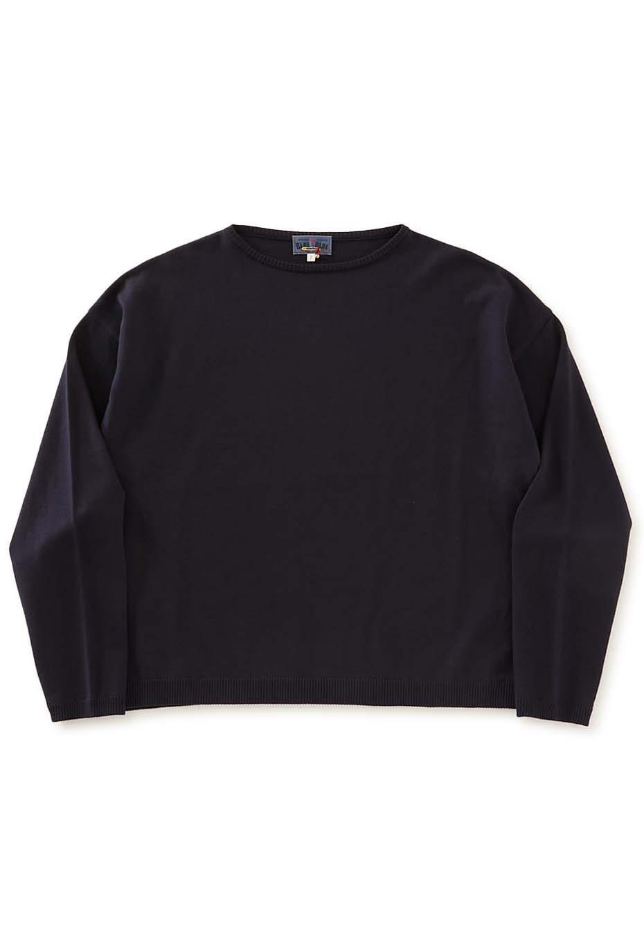 オーガニックカミイトコットン プルオーバーニット - NAVY
