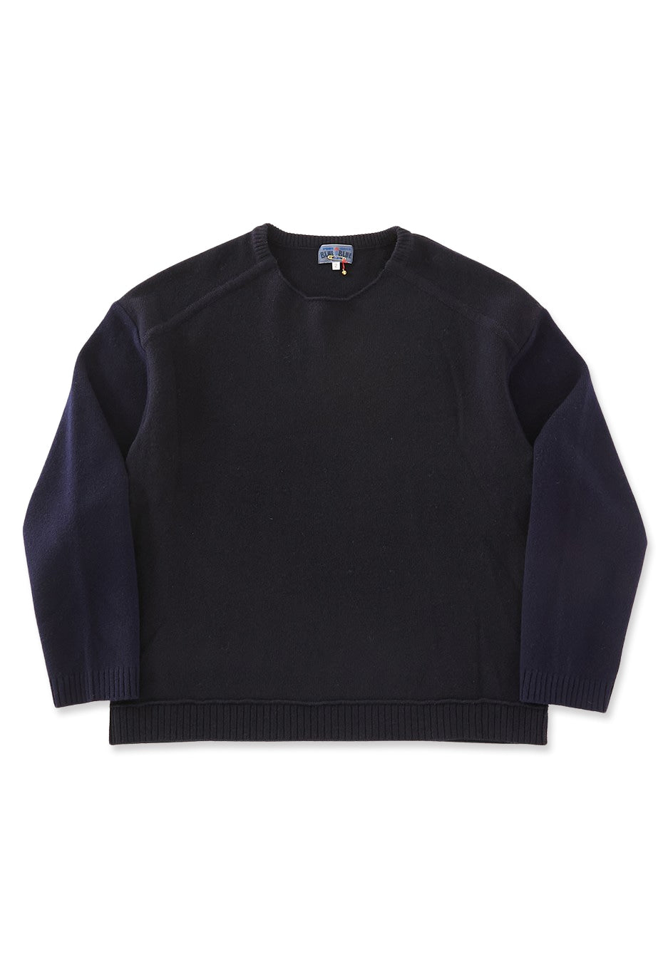 ヤクカシミヤ プルオーバークルーニット - DARK NAVY