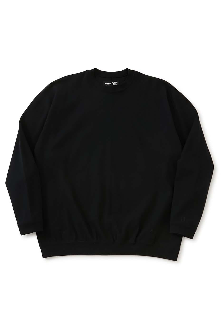 WILDSIDE × HOLLYWOOD RANCH MARKET /Stretch Fraise Hemrib T-shirt - BLACK