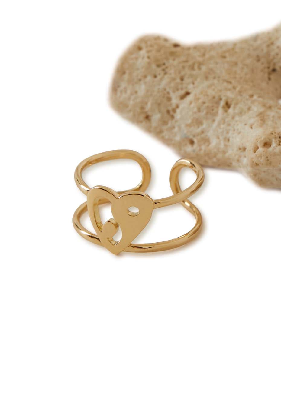 Heart In Yang K18 Ring – GOLD