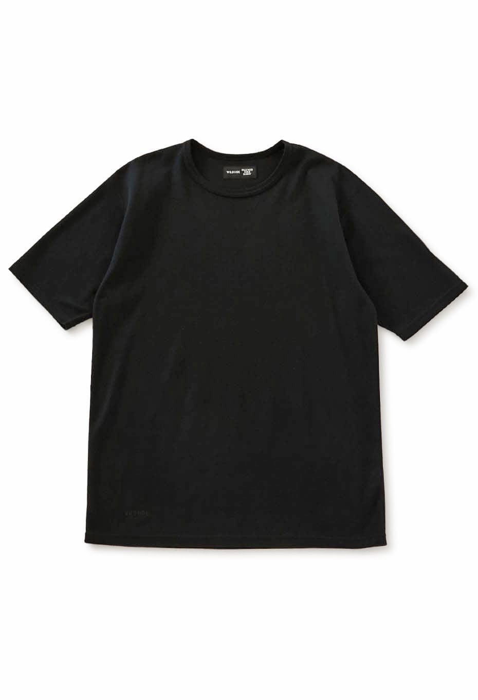 WILDSIDE × HOLLYWOOD RANCH MARKET /Stretch Fraise Short sleeve T-shirt - BLACK
