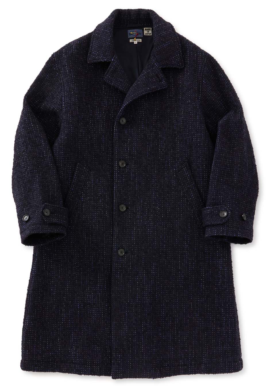 マチアカリ ロービングツイード シングルコート - DARK NAVY
