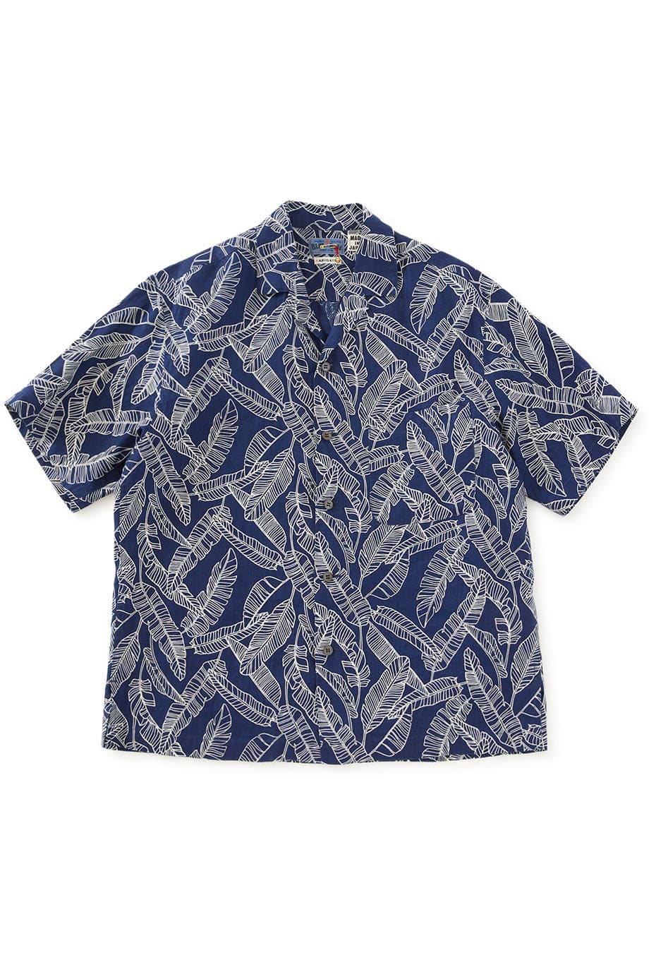 インディゴリネン バショウバッセン ショートスリーブシャツ - INDIGO