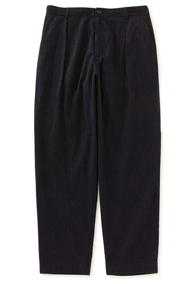 Meyer lace tuck straight pants - DARK NAVY