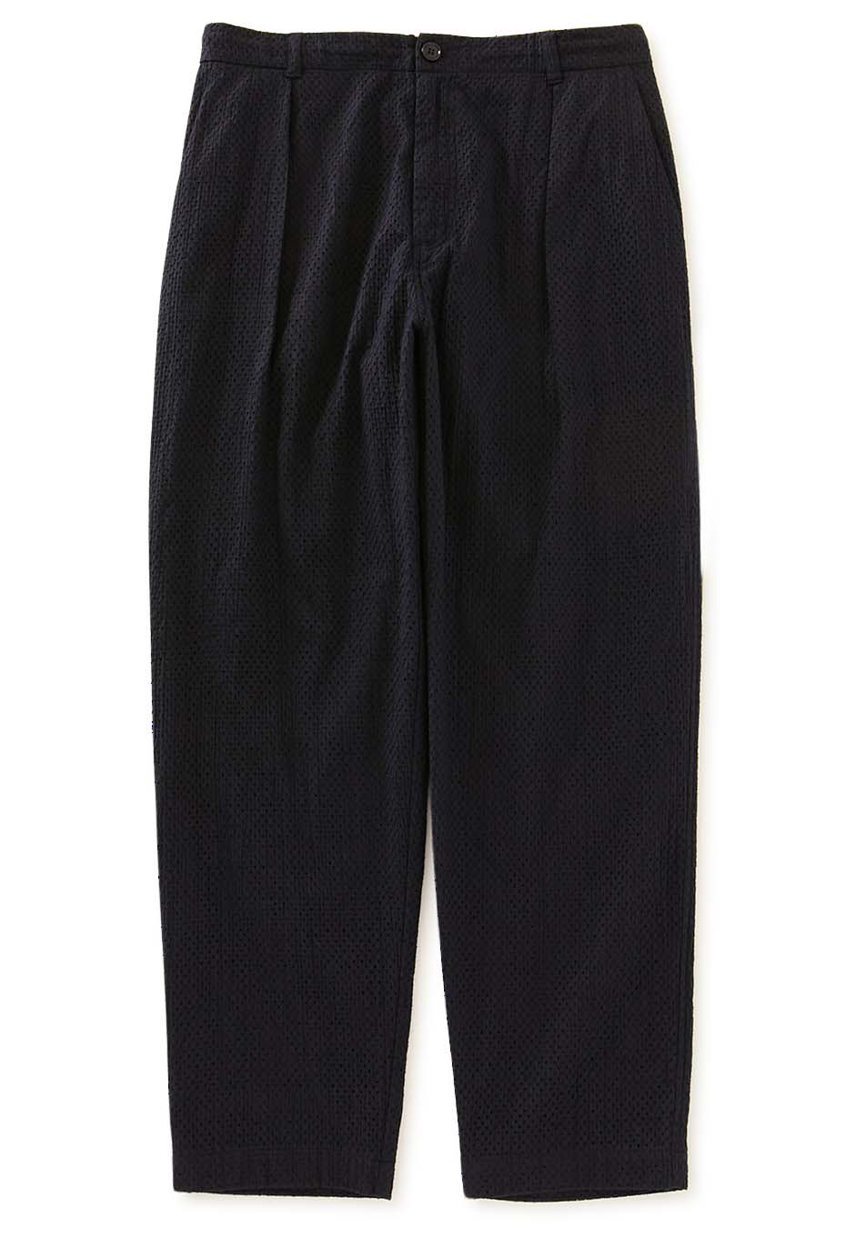 Meyer lace tuck straight pants - DARK NAVY