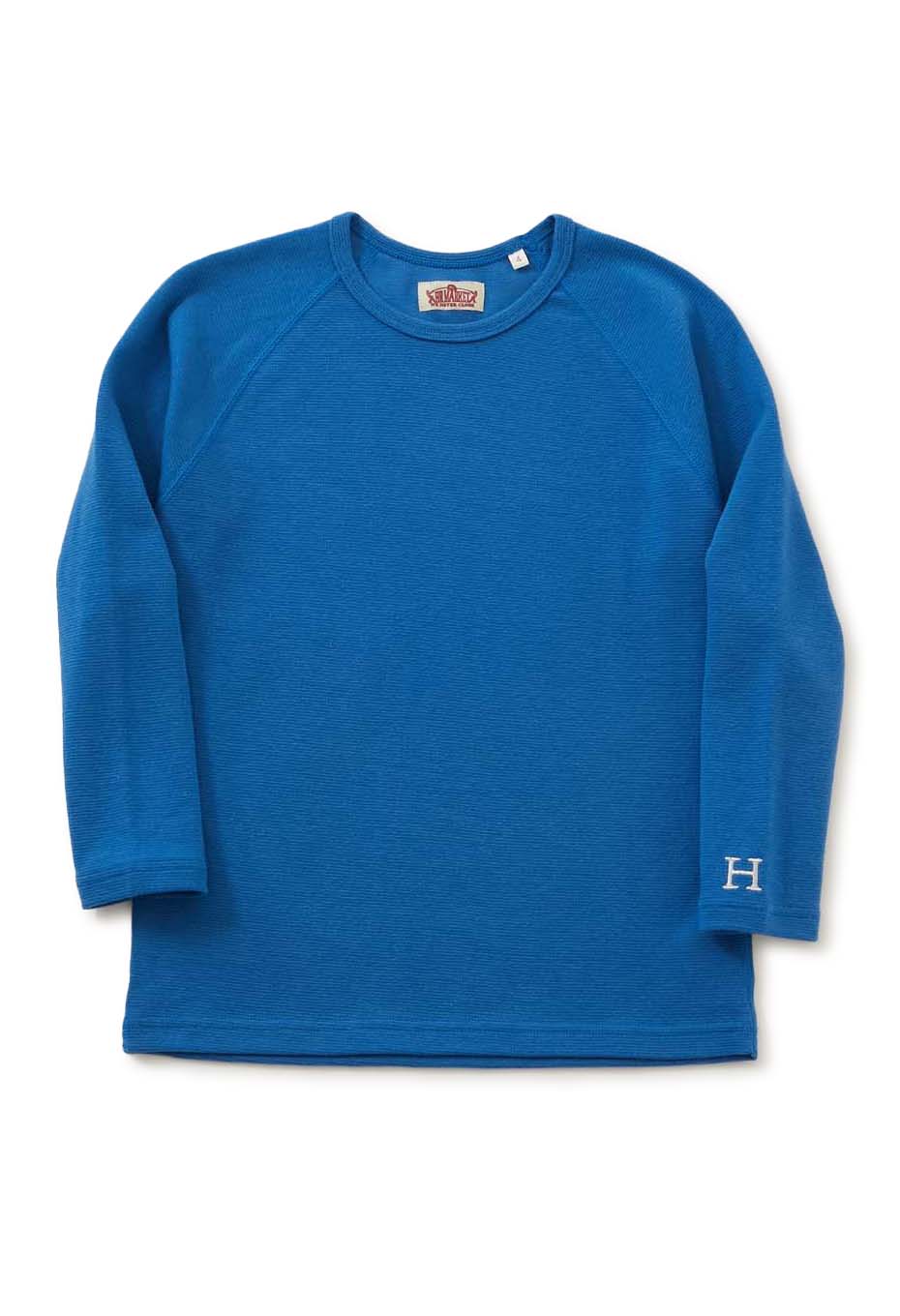 キッズ ストレッチフライス ロングスリーブ  Tシャツ - ROYAL BLUE