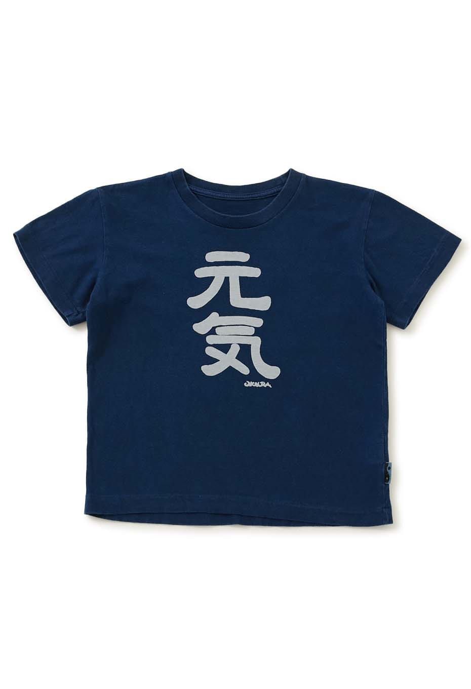 キッズ 元気 バッセン インディゴ Ｔシャツ - INDIGO