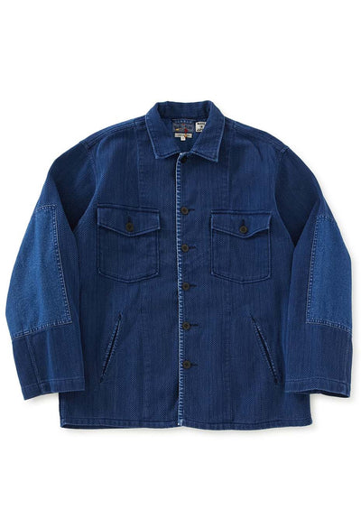 カセゾメサシコ ファティーグシャツ - INDIGO
