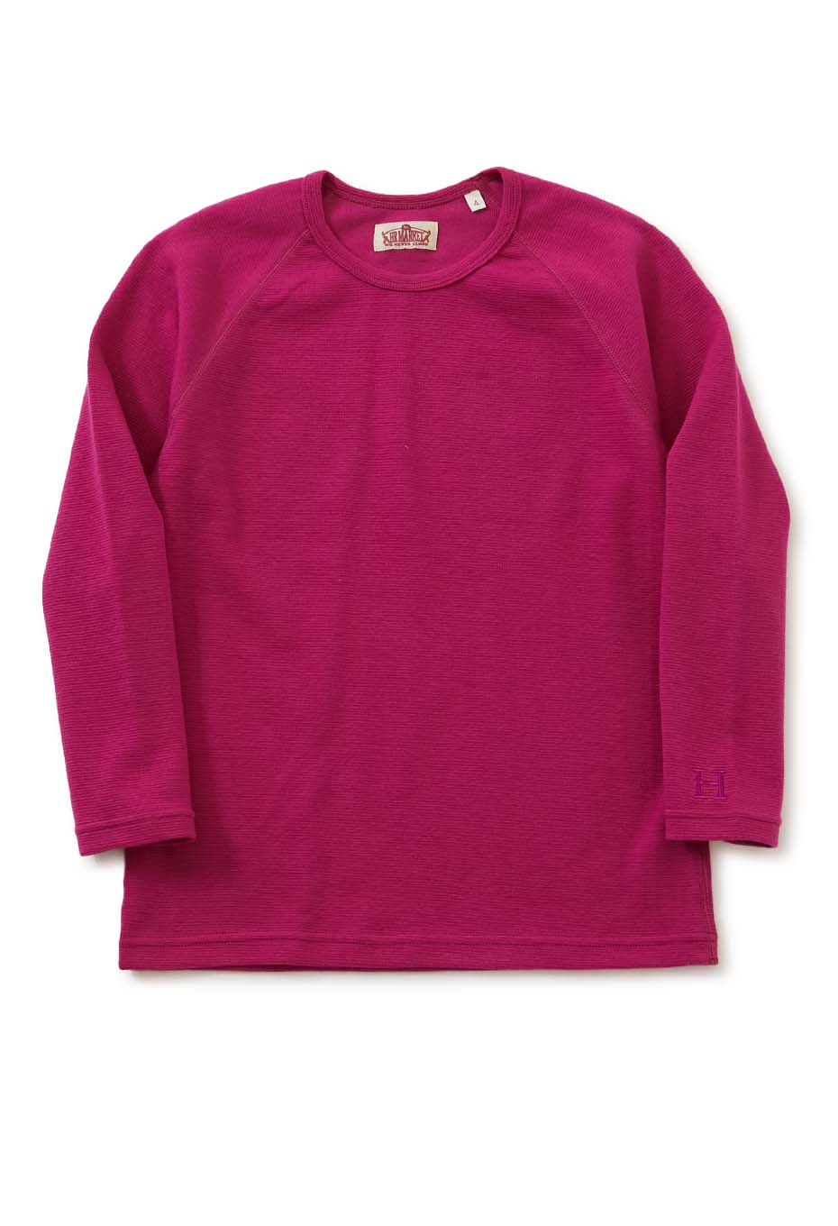 キッズ ストレッチフライス ロングスリーブ  Tシャツ - DARK PINK