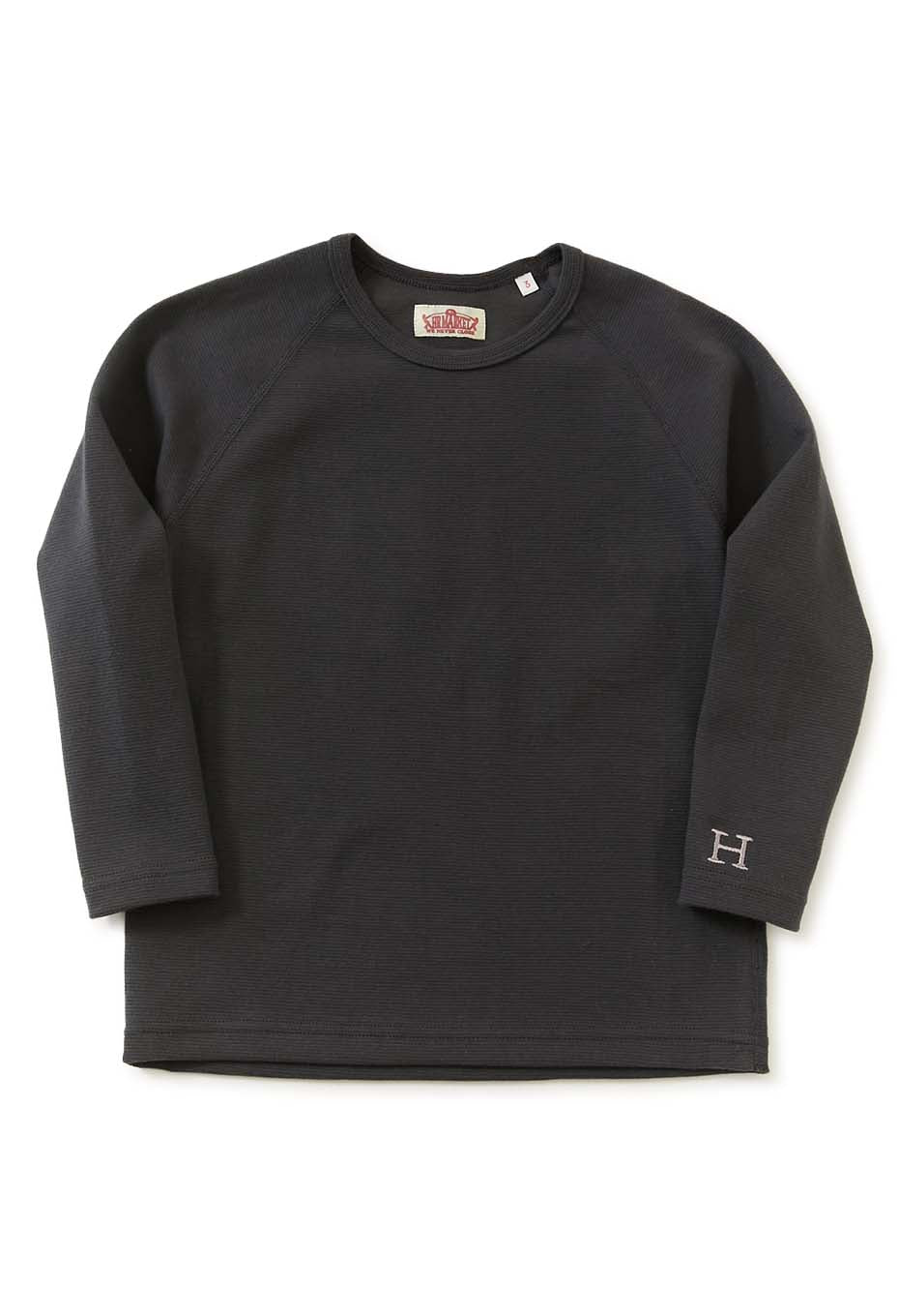 キッズ ストレッチフライス ロングスリーブ  Tシャツ - CHARCOAL