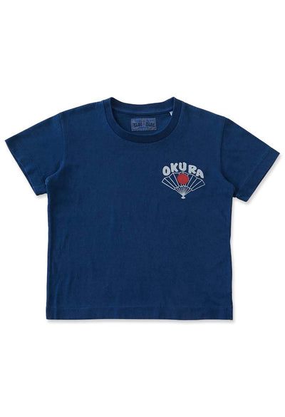 OKURA ヒノマルセンス インディゴ キッズ Tシャツ - INDIGO