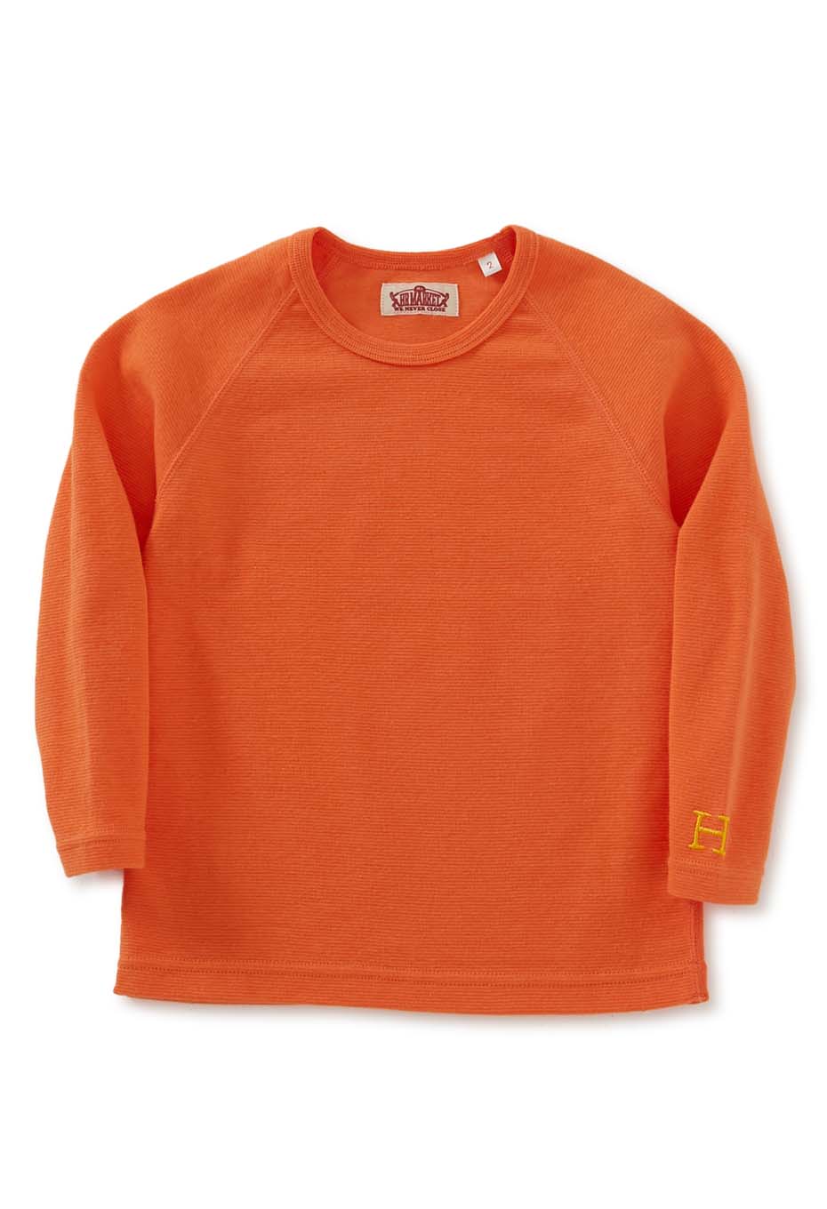 キッズ ストレッチフライス ロングスリーブ  Tシャツ - LT ORANGE