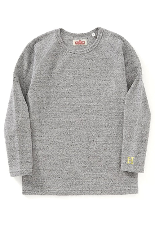 キッズ ストレッチフライス ロングスリーブ  Tシャツ - GREY