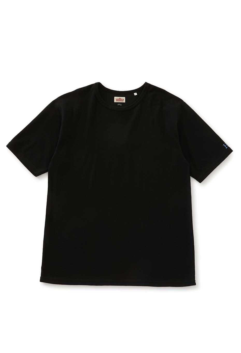ストレッチフライス コンフォータブル ショートスリーブ Tシャツ - BLACK