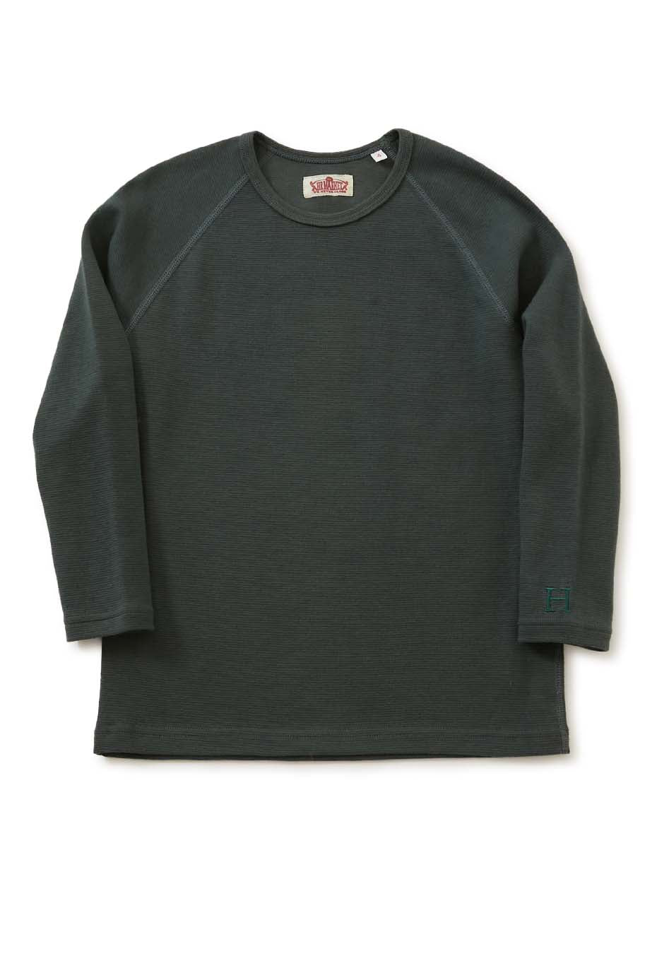 キッズ ストレッチフライス ロングスリーブ  Tシャツ - GREEN