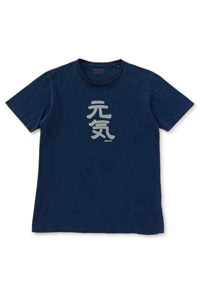 元気 バッセン インディゴ  Tシャツ - INDIGO