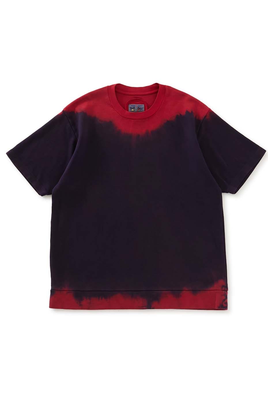 エイトロックスムース インディゴムラゾメショートスリーブTシャツ - RED