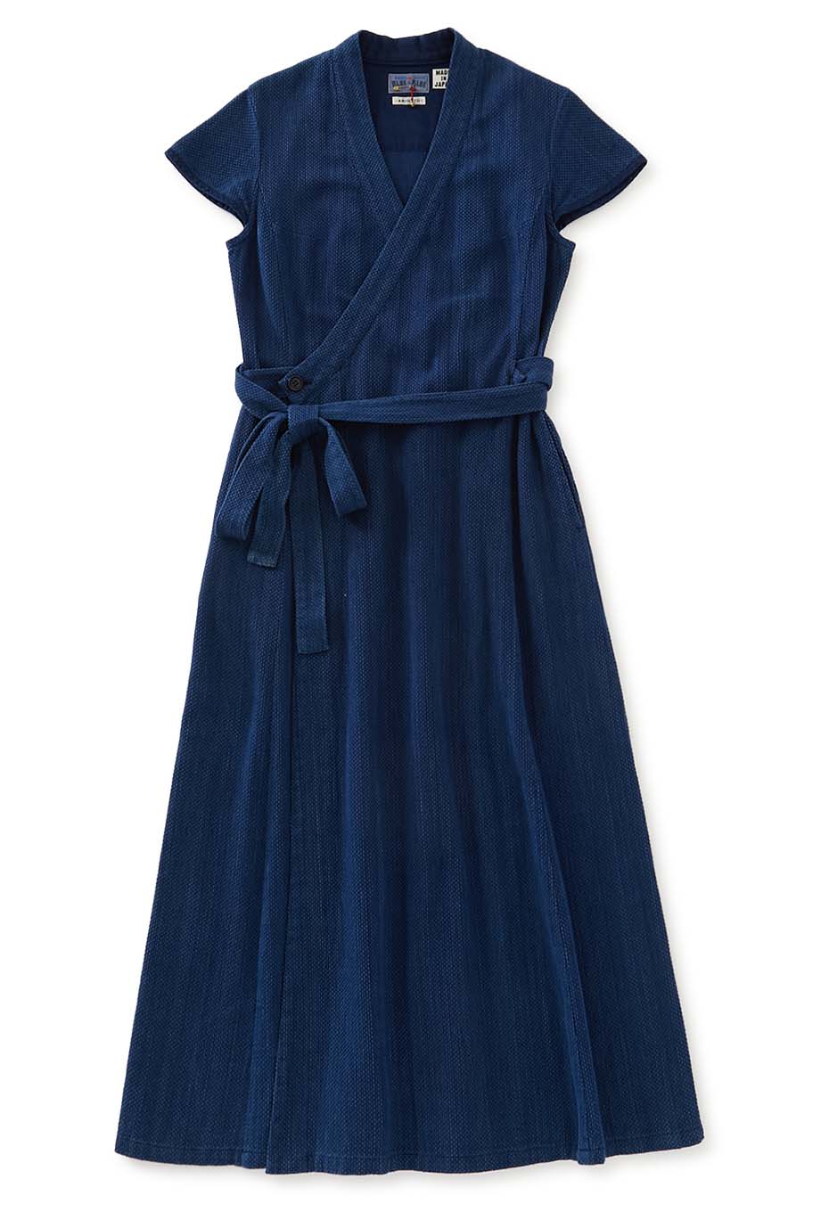 Kasezome Sashiko Wrap dress – INDIGO