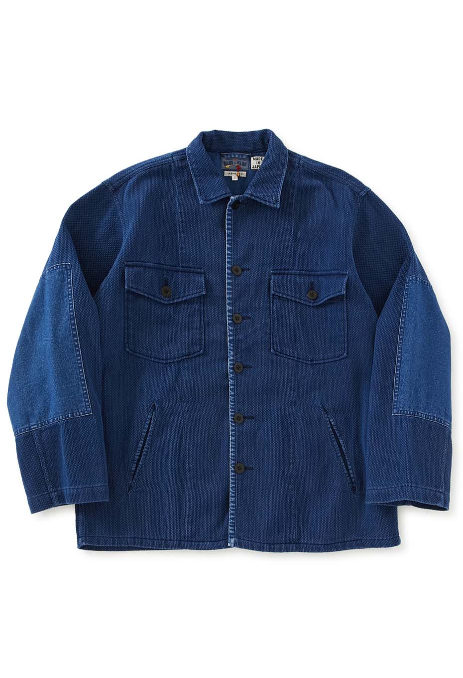 カセゾメサシコ ファティーグシャツ - INDIGO