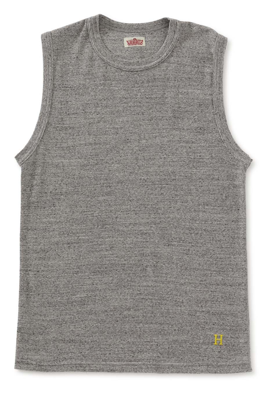 Stretch Fraise Sleeveless T-shirt - GRAY