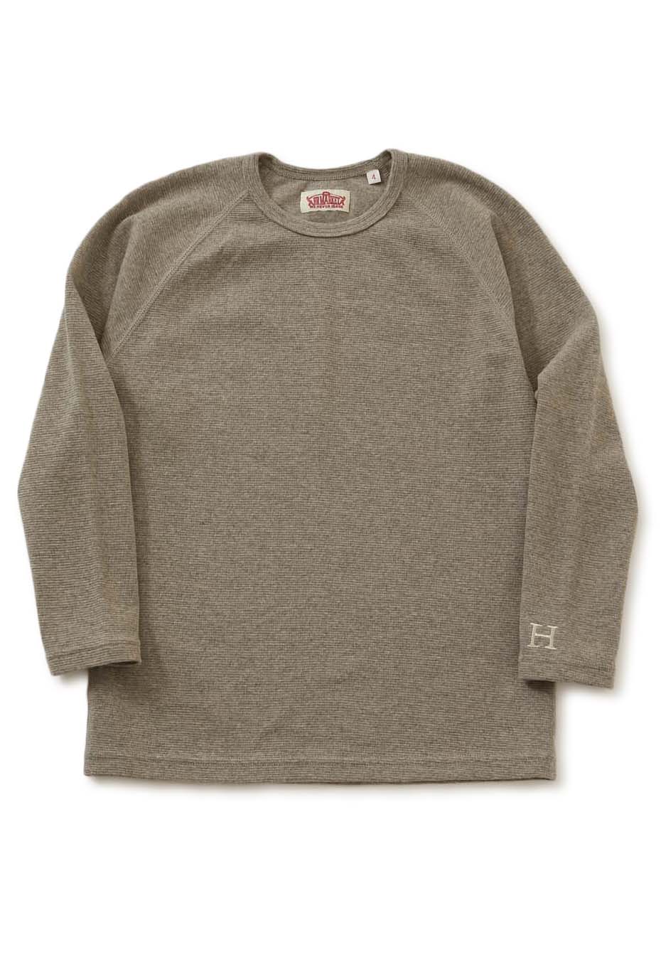 キッズ ストレッチフライス ロングスリーブ  Tシャツ - OATMEAL