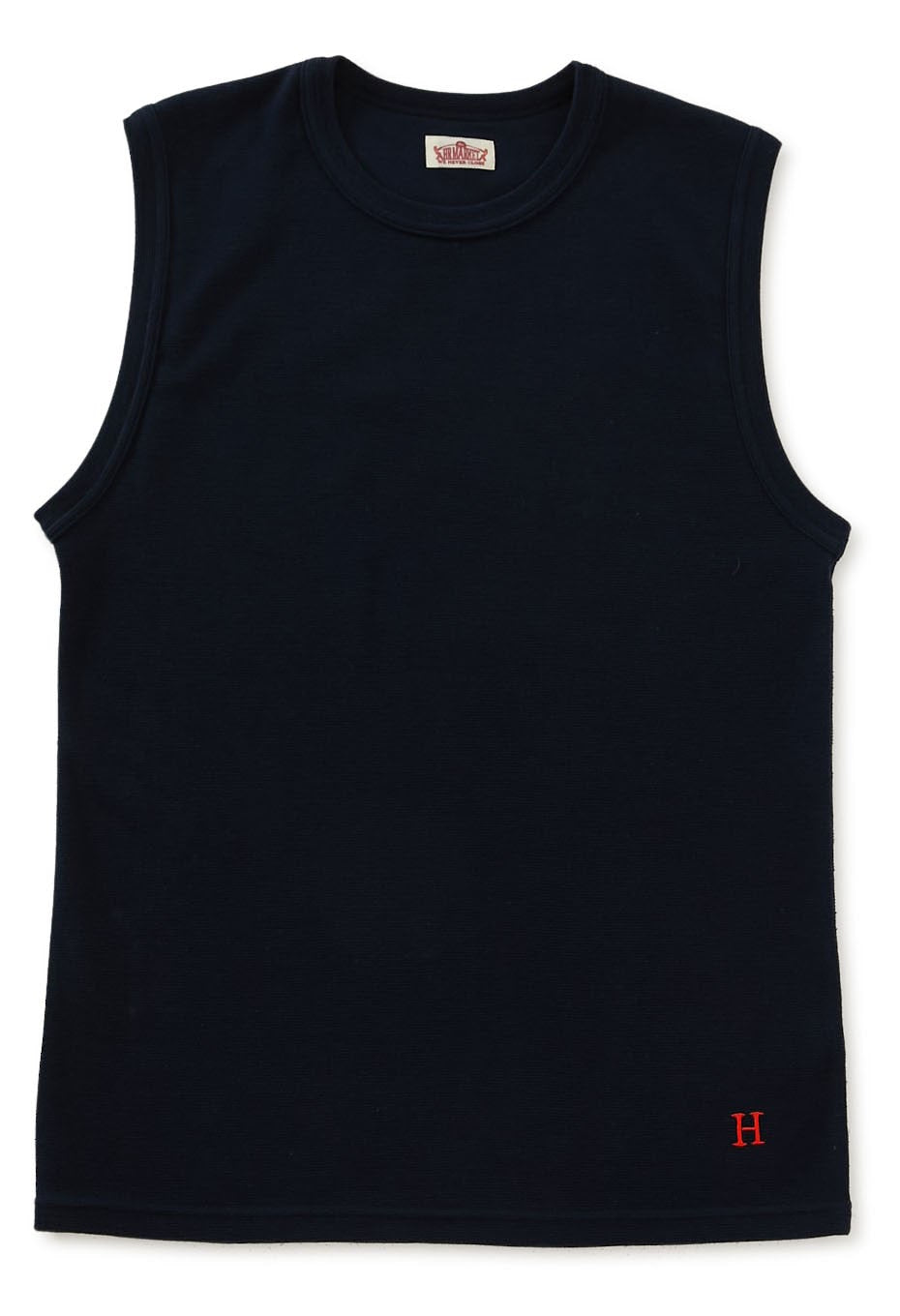 Stretch Fraise Sleeveless T-shirt - DARK NAVY