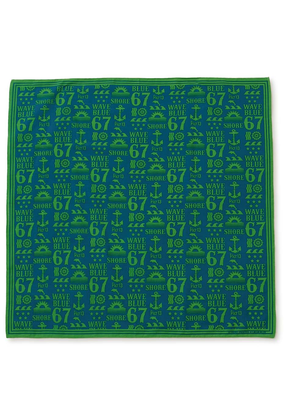 BLUE SHORE Bandana - LT GREEN