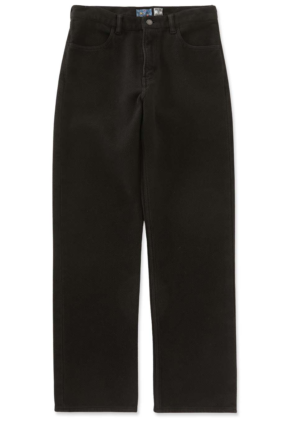 Nijuorisashiko dark black jeans - BLACK