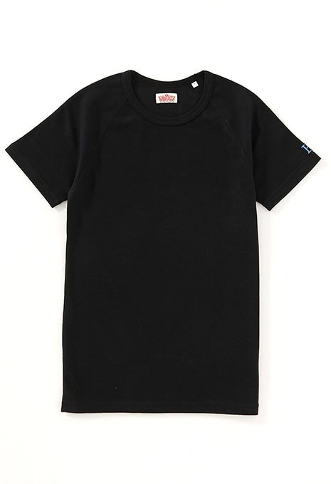 ストレッチフライス ショートスリーブ Tシャツ - BLACK
