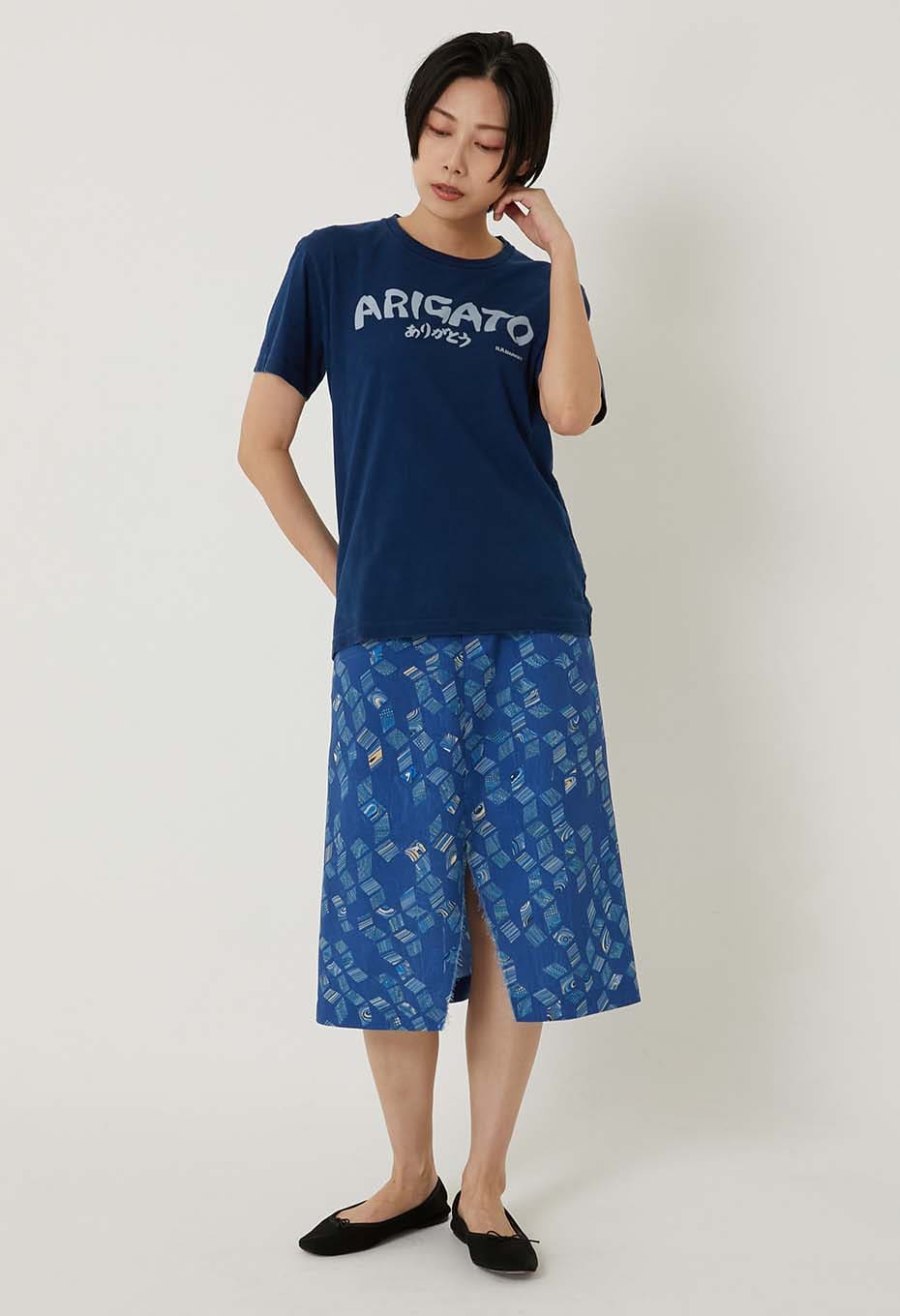 ARIGATO バッセン インディゴ Ｔシャツ - INDIGO