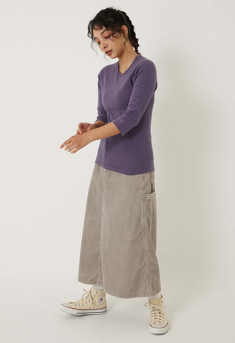 ストレッチフライス ハーフスリーブ Tシャツ - DK PURPLE