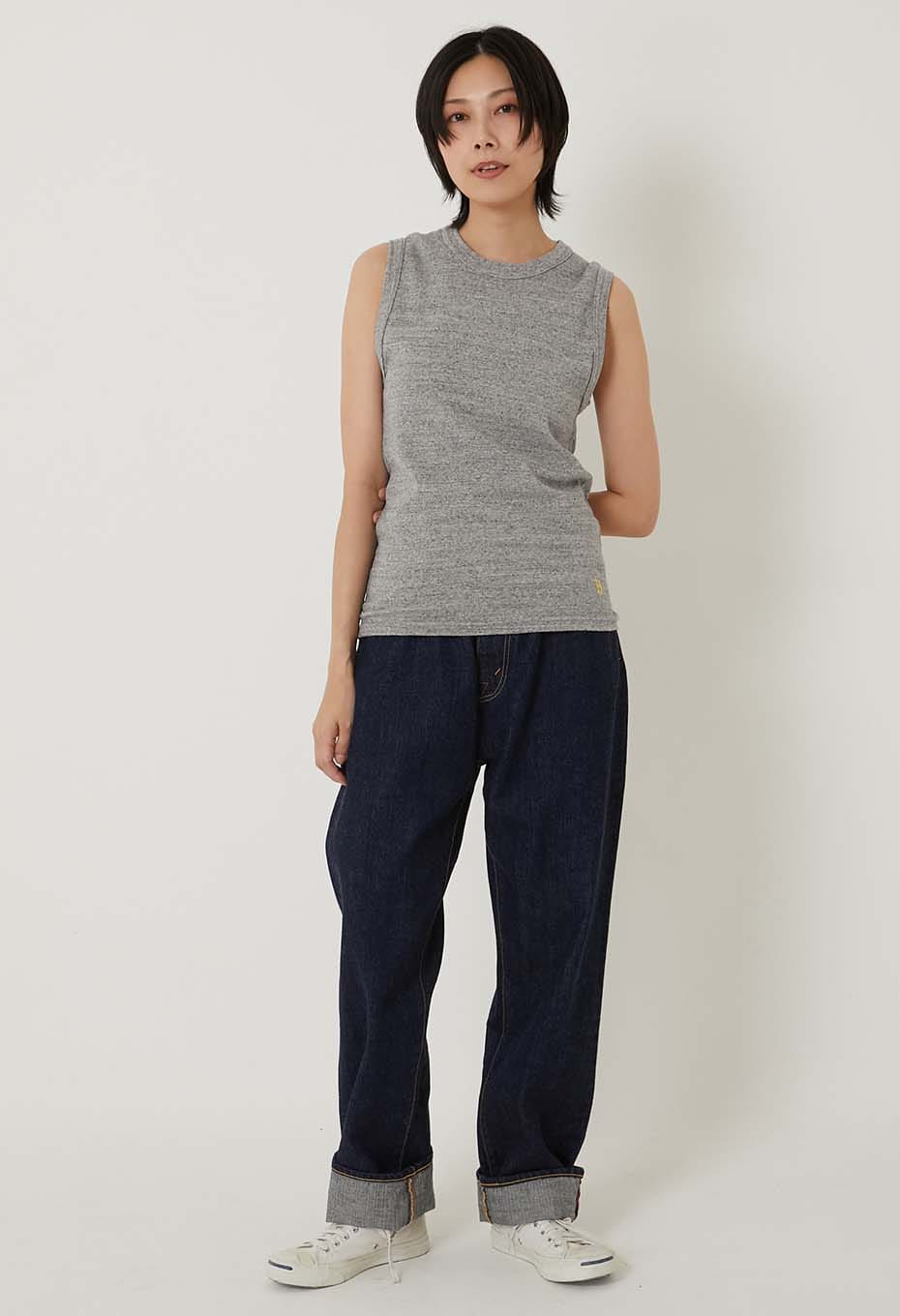 Stretch Fraise Sleeveless T-shirt - GRAY