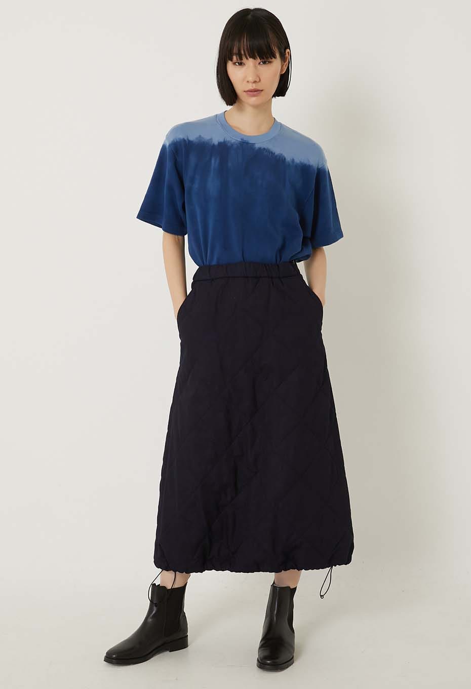 エイトロックスムース インディゴムラゾメショートスリーブTシャツ - BLUE