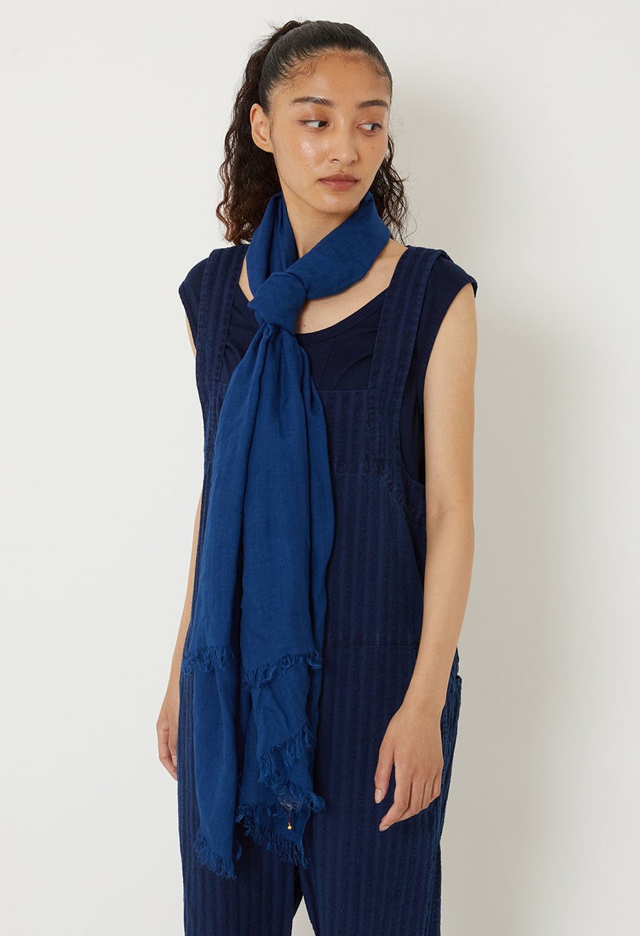 modal ramie Woven Pure Indigo Tezomestol - A