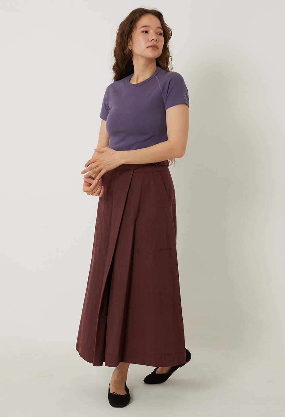ストレッチフライス ショートスリーブ Tシャツ - DK PURPLE