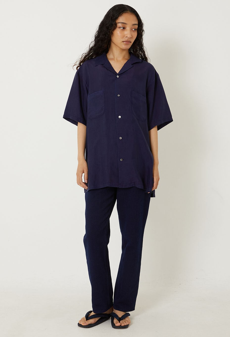 Indigo mebuki jacquard setta - INDIGO