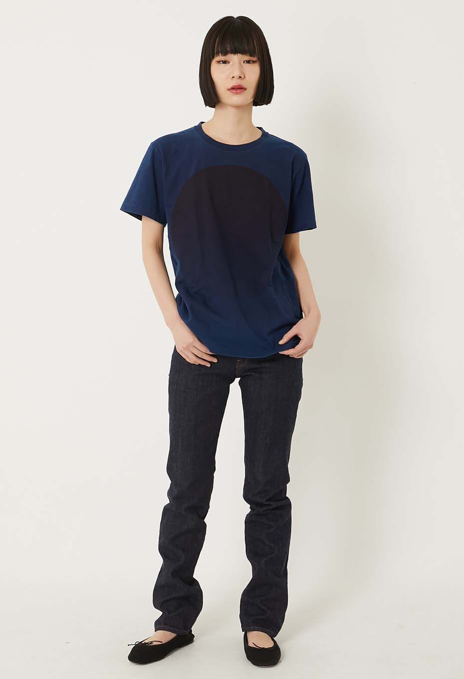 REWORK オオマルインディゴ ショートスリーブTシャツ - INDIGO