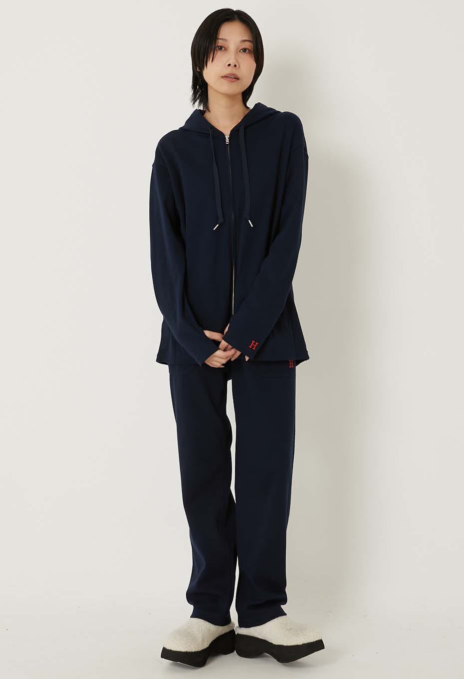 Stretch Fraise 9.5oz ZIPUP Parka - DARK NAVY