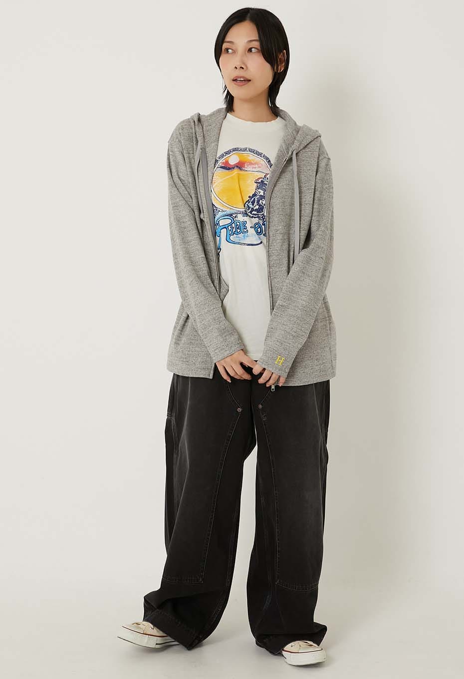 Stretch Fraise 9.5oz ZIPUP Parka - GRAY