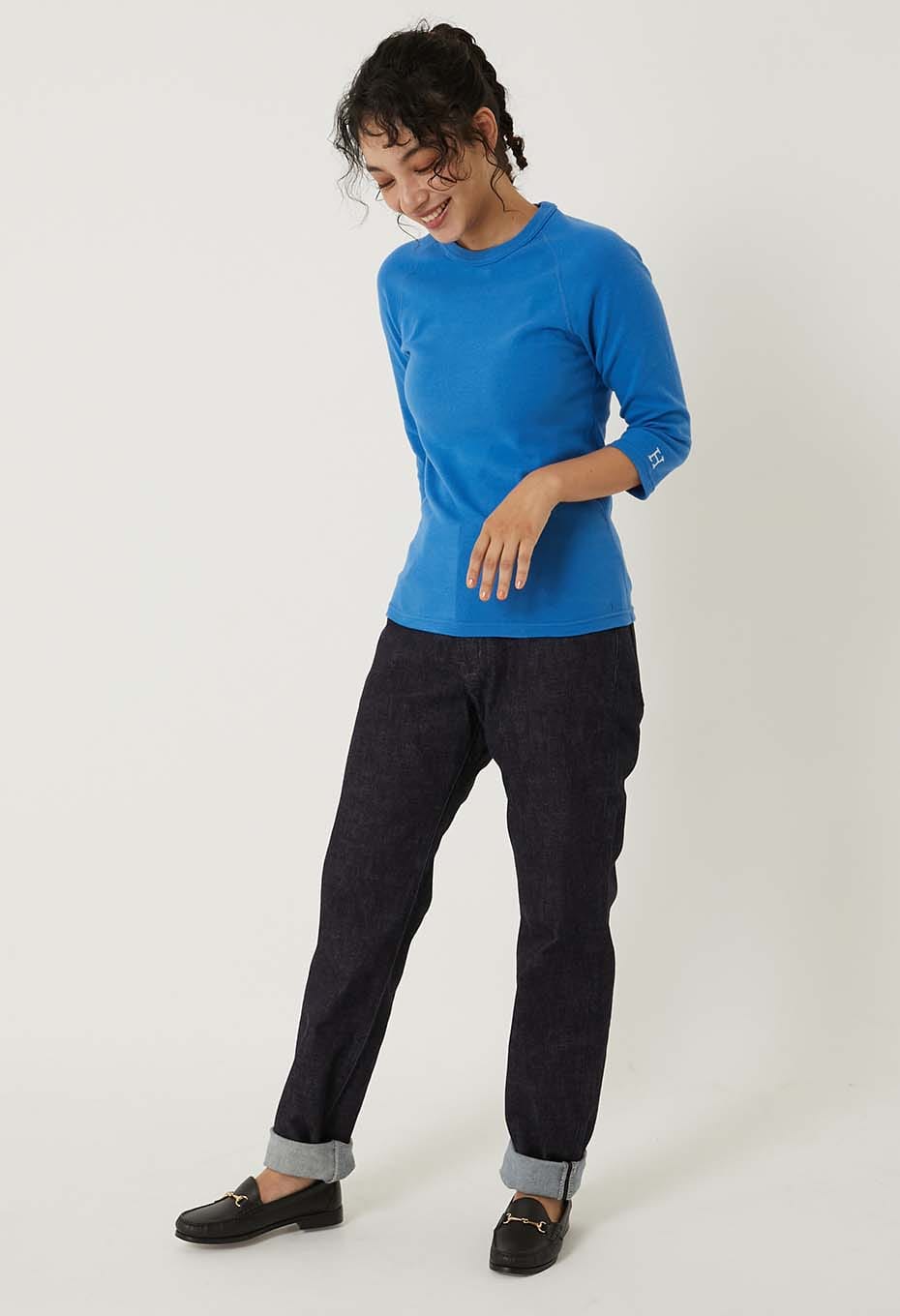 ストレッチフライス ハーフスリーブ Tシャツ - ROYAL BLUE