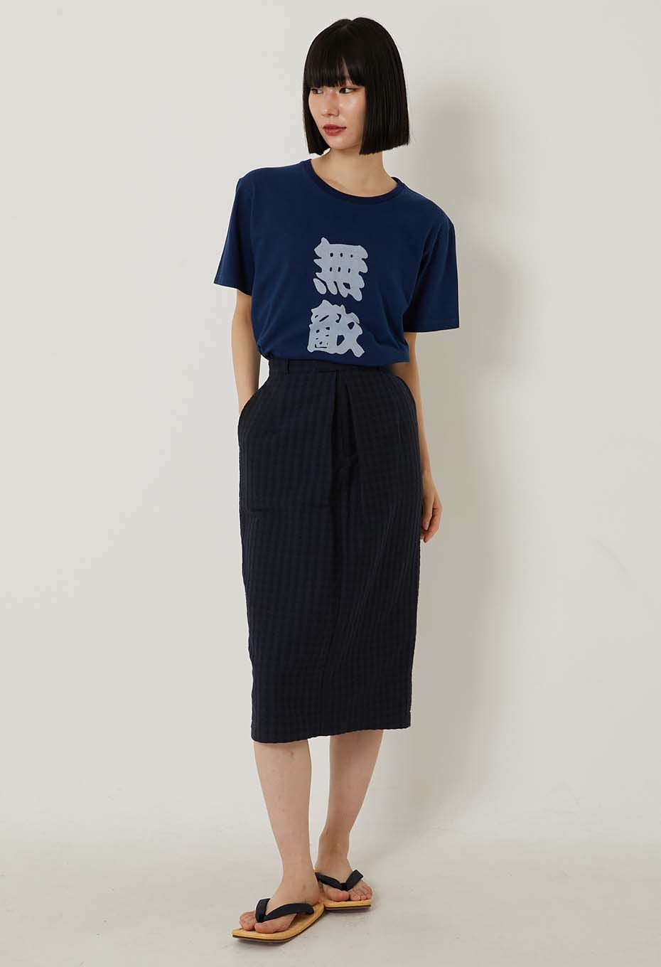 カンテイリュウ ムテキバッセン インディゴ ショートスリーブ Ｔシャツ - INDIGO