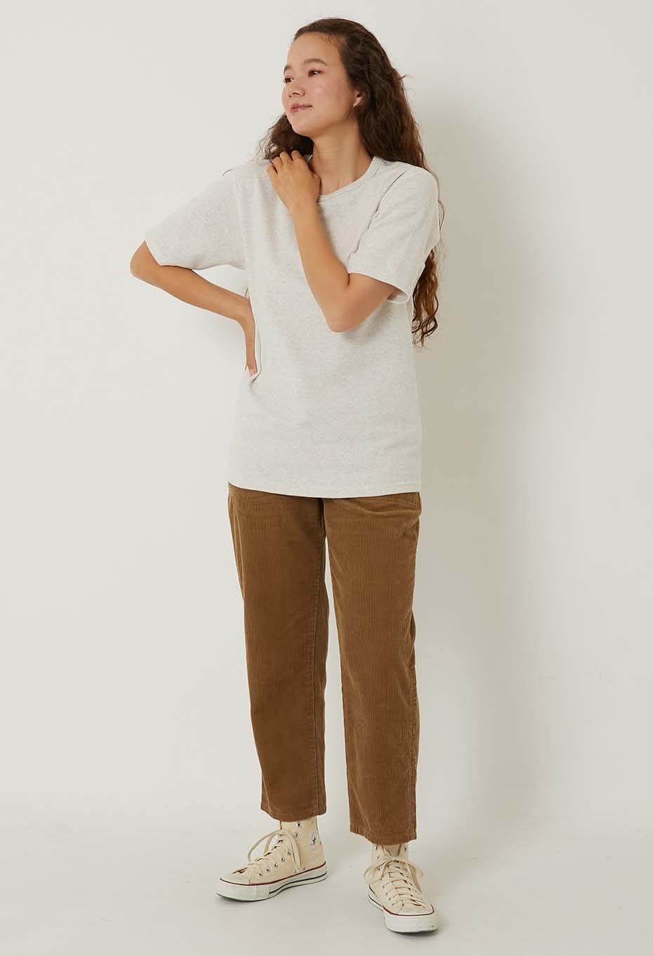 ストレッチフライス コンフォータブル ショートスリーブ Tシャツ - NATURAL