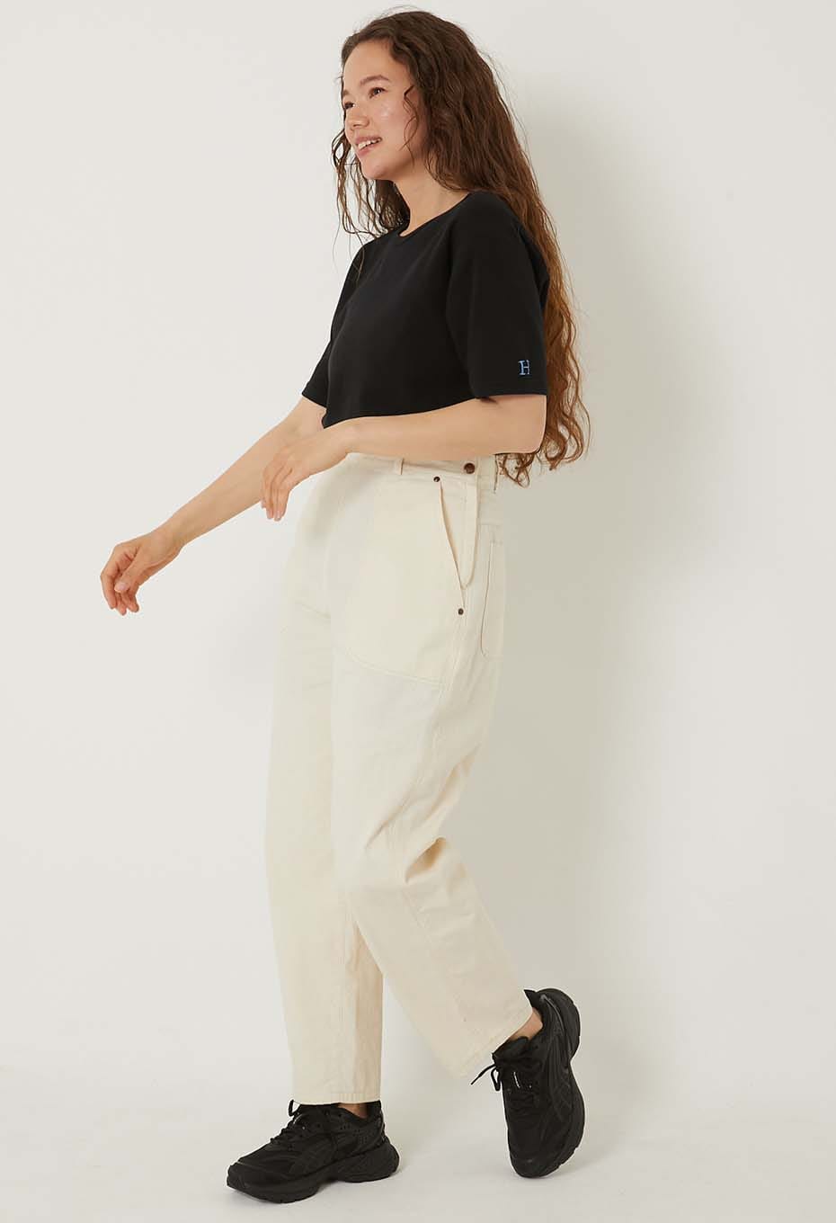 ストレッチフライス コンフォータブル ショートスリーブ Tシャツ - BLACK