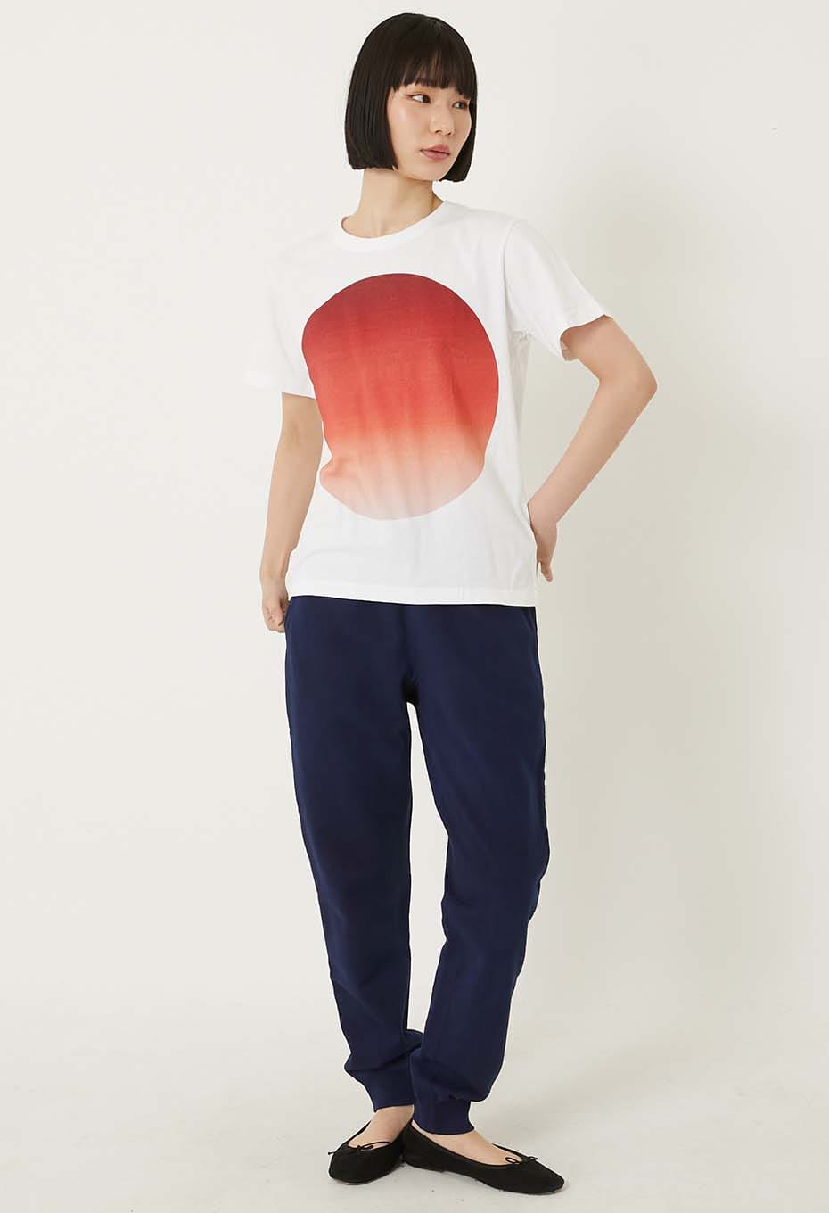 Oomaru gradation short sleeve T-shirt - RED