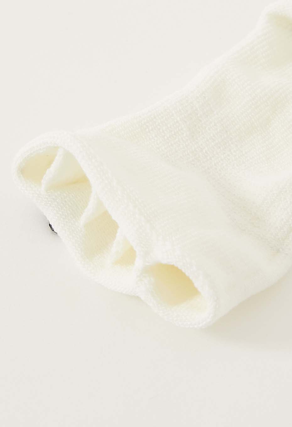 OKURA Invisible Five Toe Socks Tabi Ankle Socks - WHITE