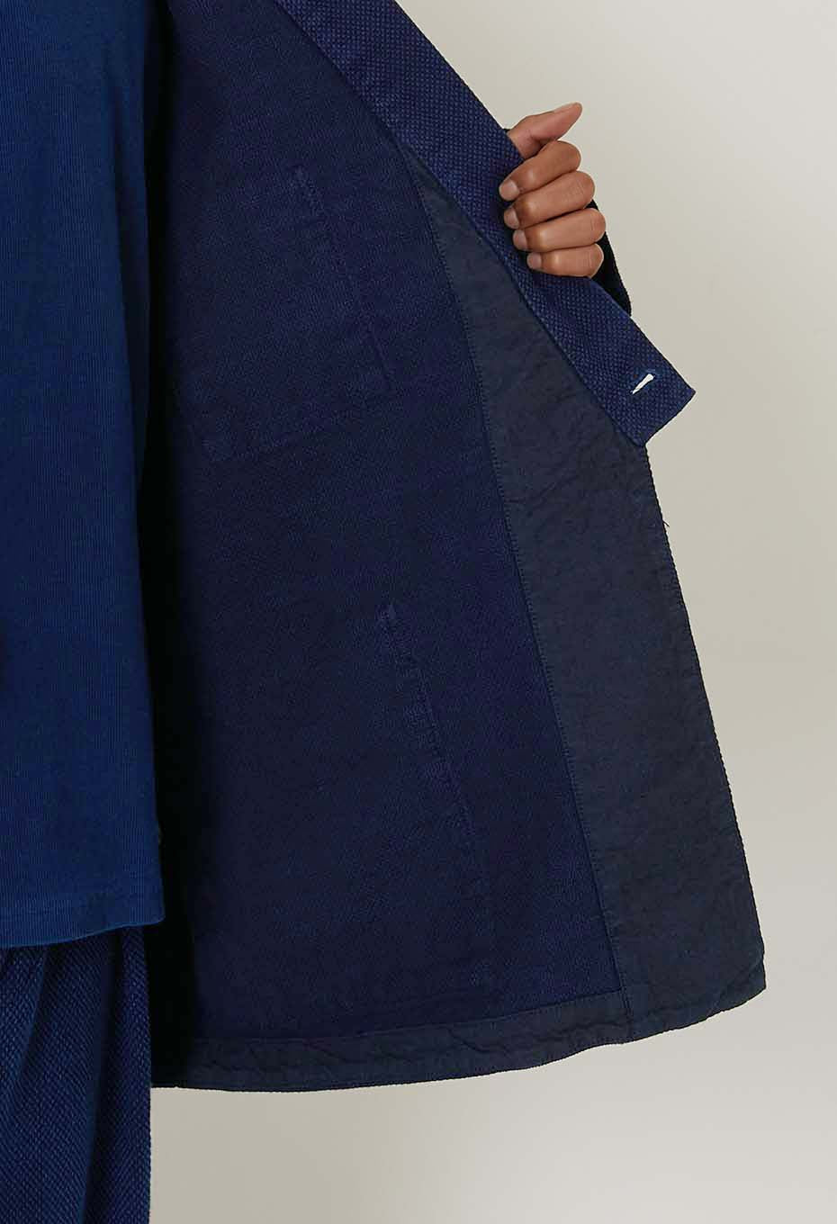 Woven Pure Indigo  Nijuorisashiko Norahaori - INDIGO