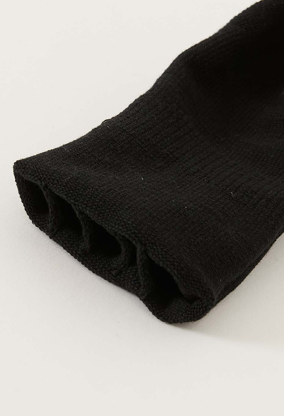 OKURA Invisible Five Toe Socks Ankle Socks - BLACK